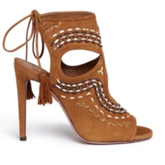 Aquazzura Sexy Thing Folk Sandals - Picture 4 of 11